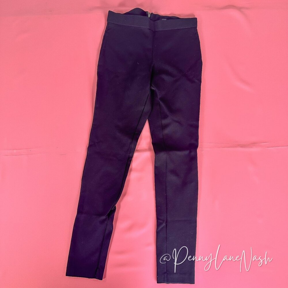 J.Crew Pixie Ponte Zip Back Legging Black Size 4R - Picture 3 of 9